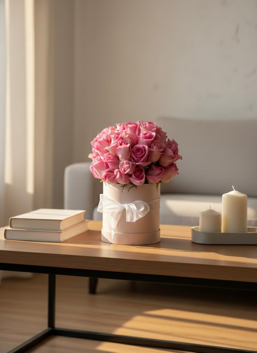 Sweet Pink Rose Bloom Box